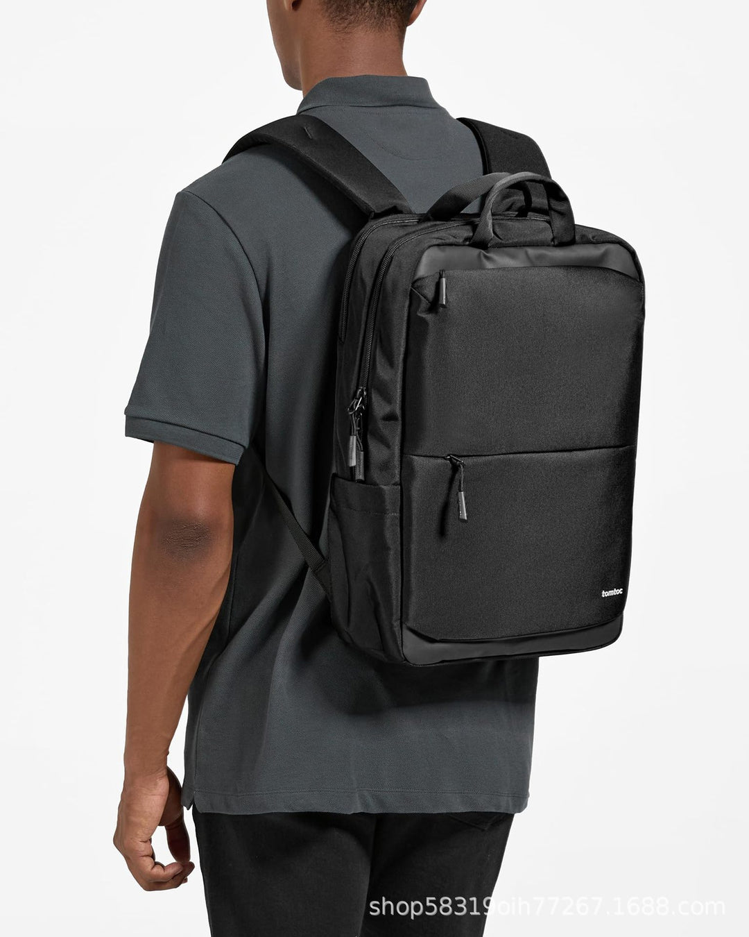 Men's practical business backpack with padded laptop compartment and organization system Stornfield