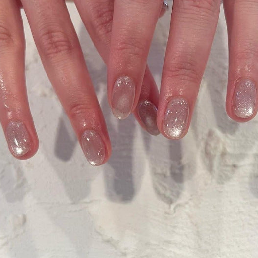 Artful Nail Extensions with Glitter Effect Stornfield