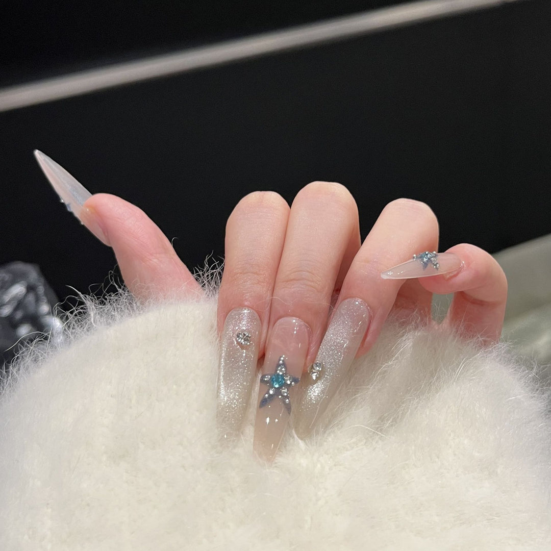 Star-Accent Press-On Nail Art Set Stornfield