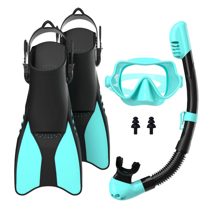 Snorkel set with high-quality fins and ergonomic diving mask Stornfield