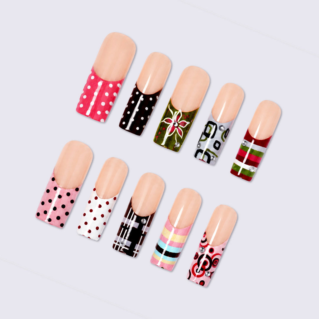 Nail art set with creative patterns and seasonal accents Stornfield