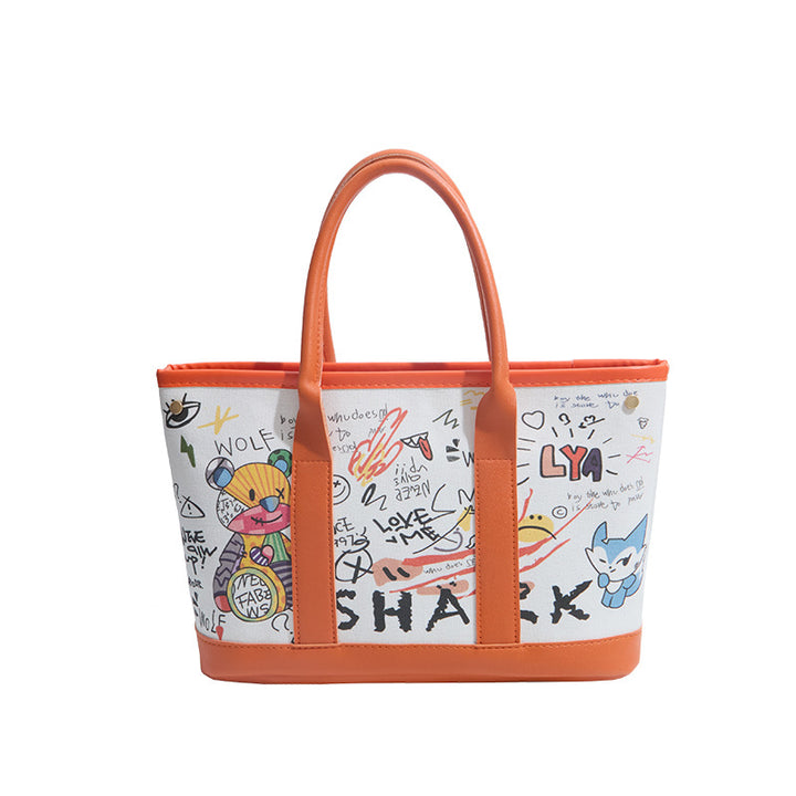 WoPlayful Illustrated Canvas Tote Bag Stornfield