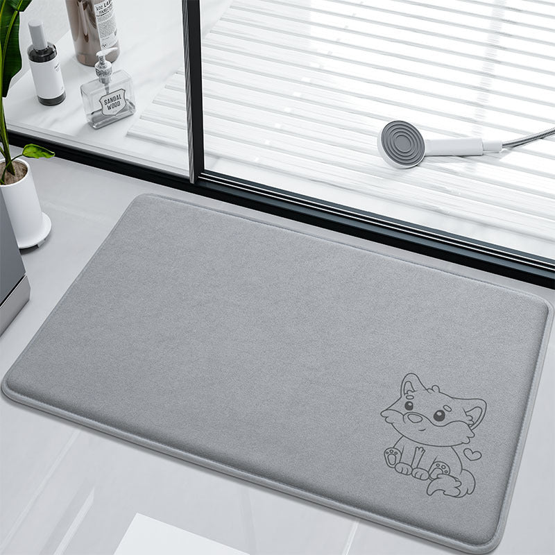 Fun Bunny-Themed Bath Mat