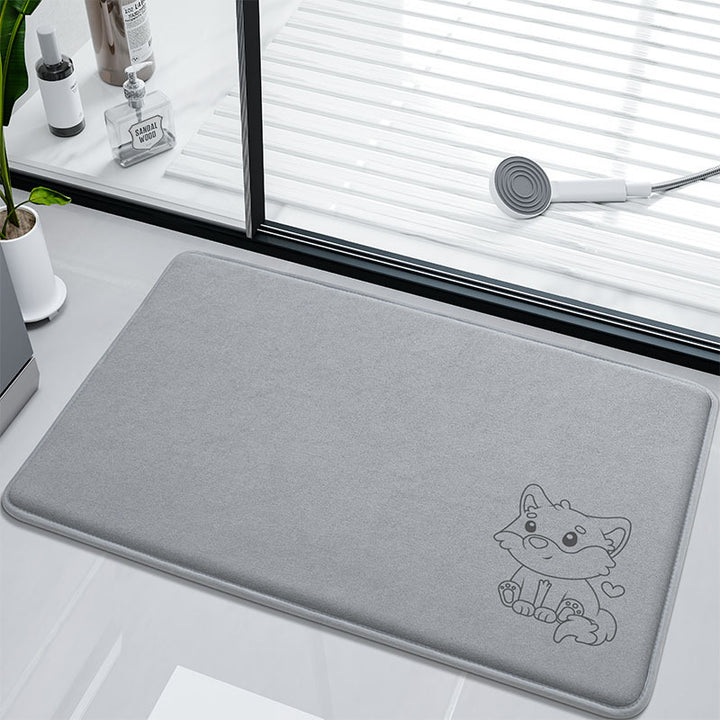 Fun Bunny-Themed Bath Mat