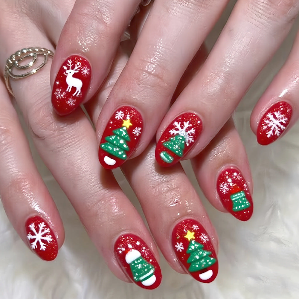 Festive Holiday Nail Art Design Stornfield