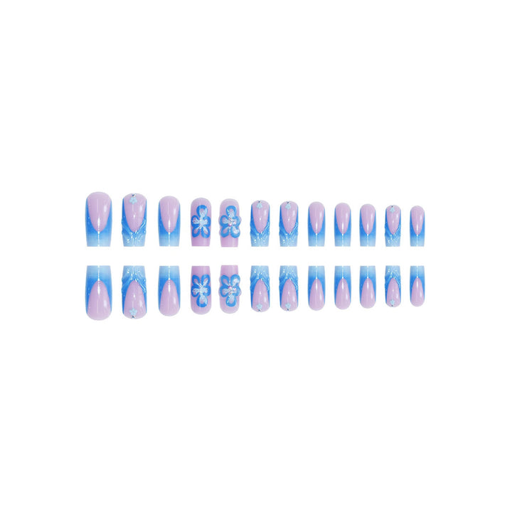 Floral 3D Press-On Nail Art Extensions Stornfield