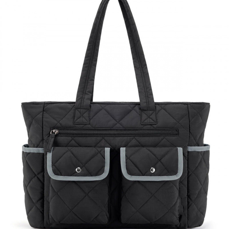 Quilted Tote Bag with Practical Outside Pockets Stornfield
