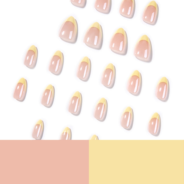 Elegant and refined nail art with shimmering French-tip Stornfield