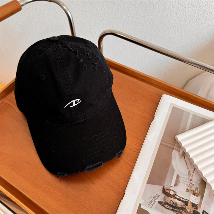 Men's Distressed Cotton Baseball Cap Stornfield