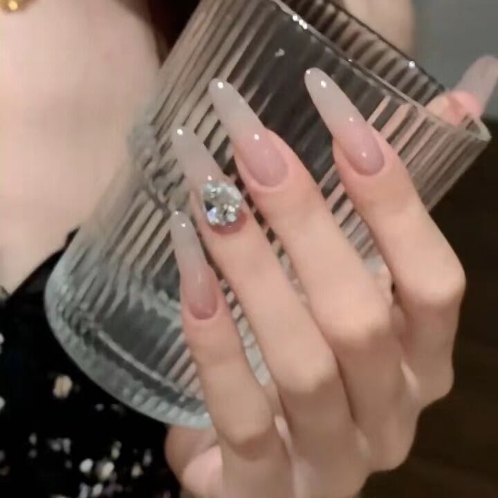 Glamorous Rhinestone-Embellished Press-On Nail Extensions Stornfield