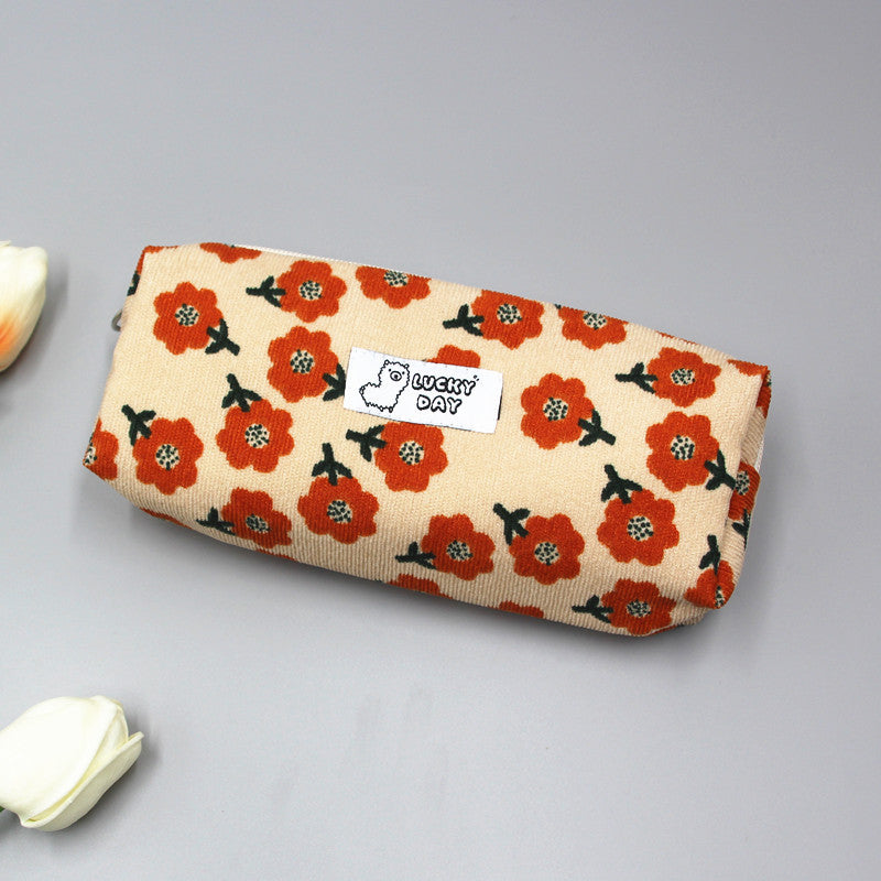 Checked Pattern Zippered Pencil Case Stornfield