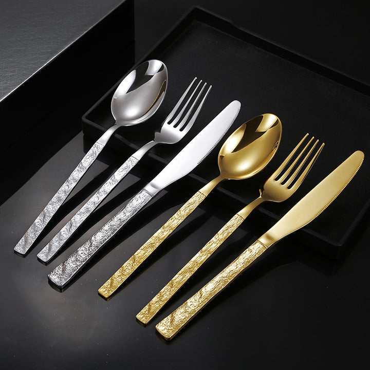 High-quality cutlery set with stylish, textured handle Stornfield