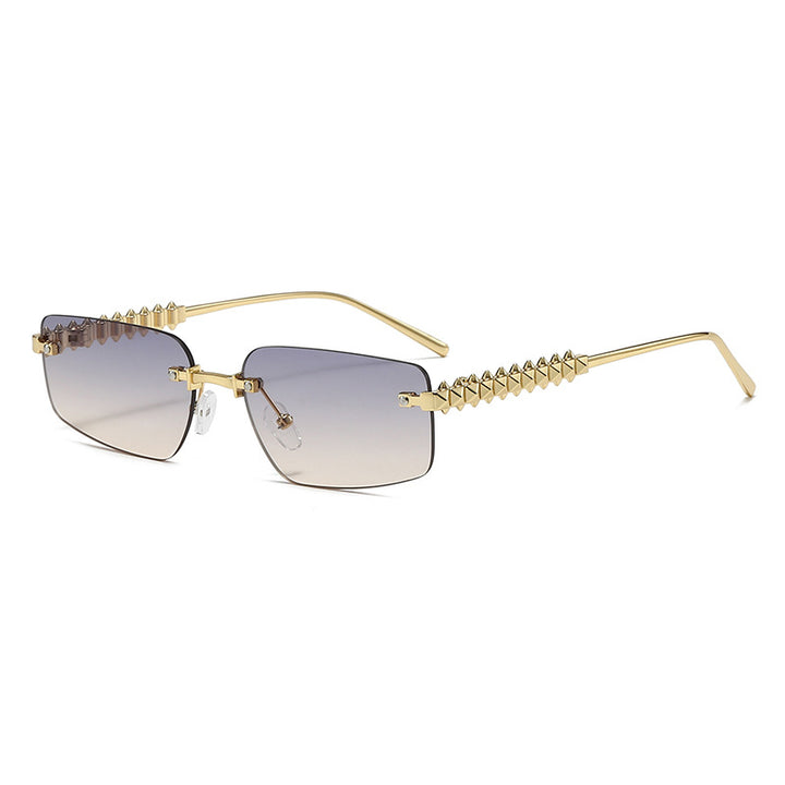 Women's fashion rectangular glasses with extravagant accents Stornfield