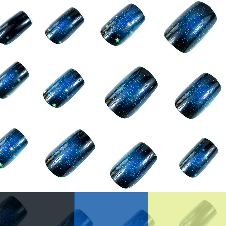 Celestial Night Sky Nail Art Enhancements Stornfield