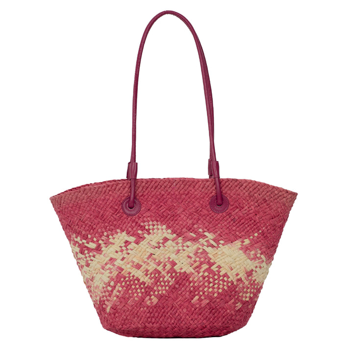Elegant Rattan-Style Handbag with Double Handle Stornfield