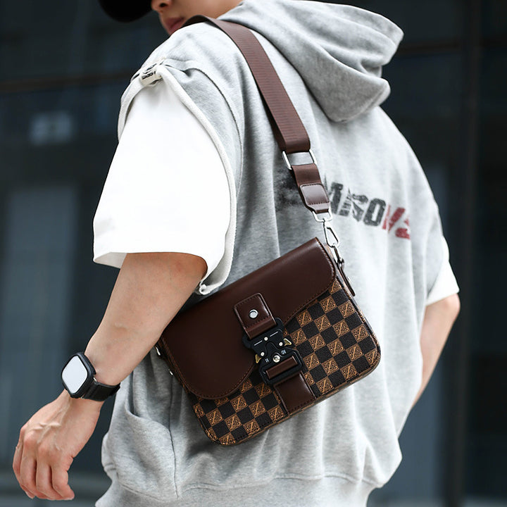 Chic Checkerboard Crossbody Bag