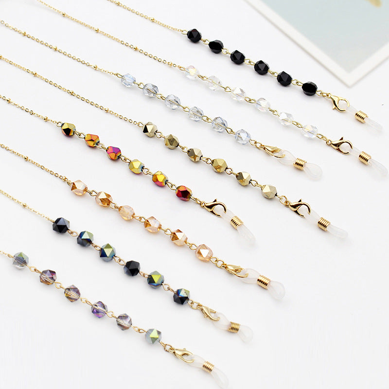 Crystal-Embellished Eyewear Chain Stornfield