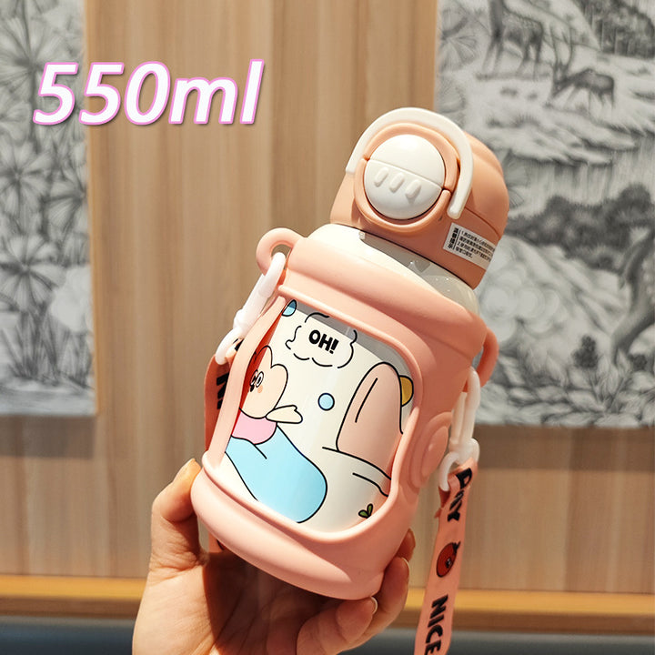 Women’s creative drinking bottle with stable silicone cover Stornfield