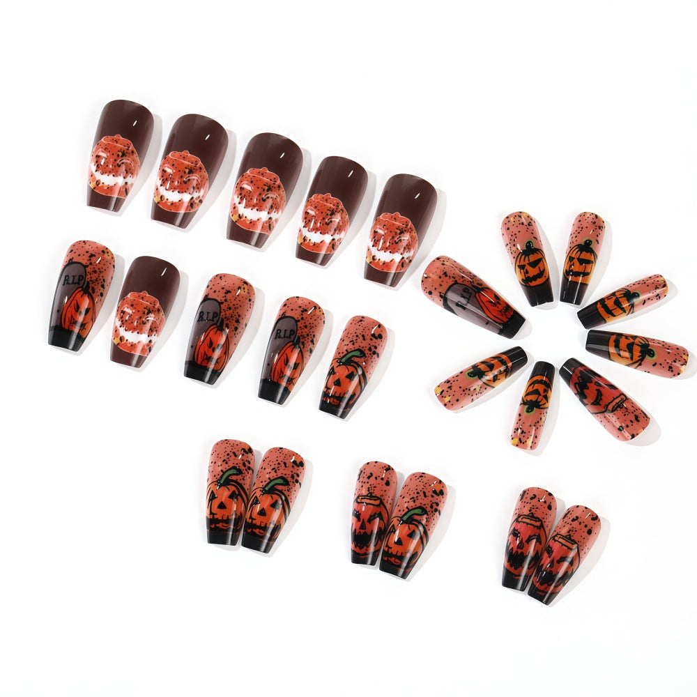 Halloween-themed artificial nails Stornfield