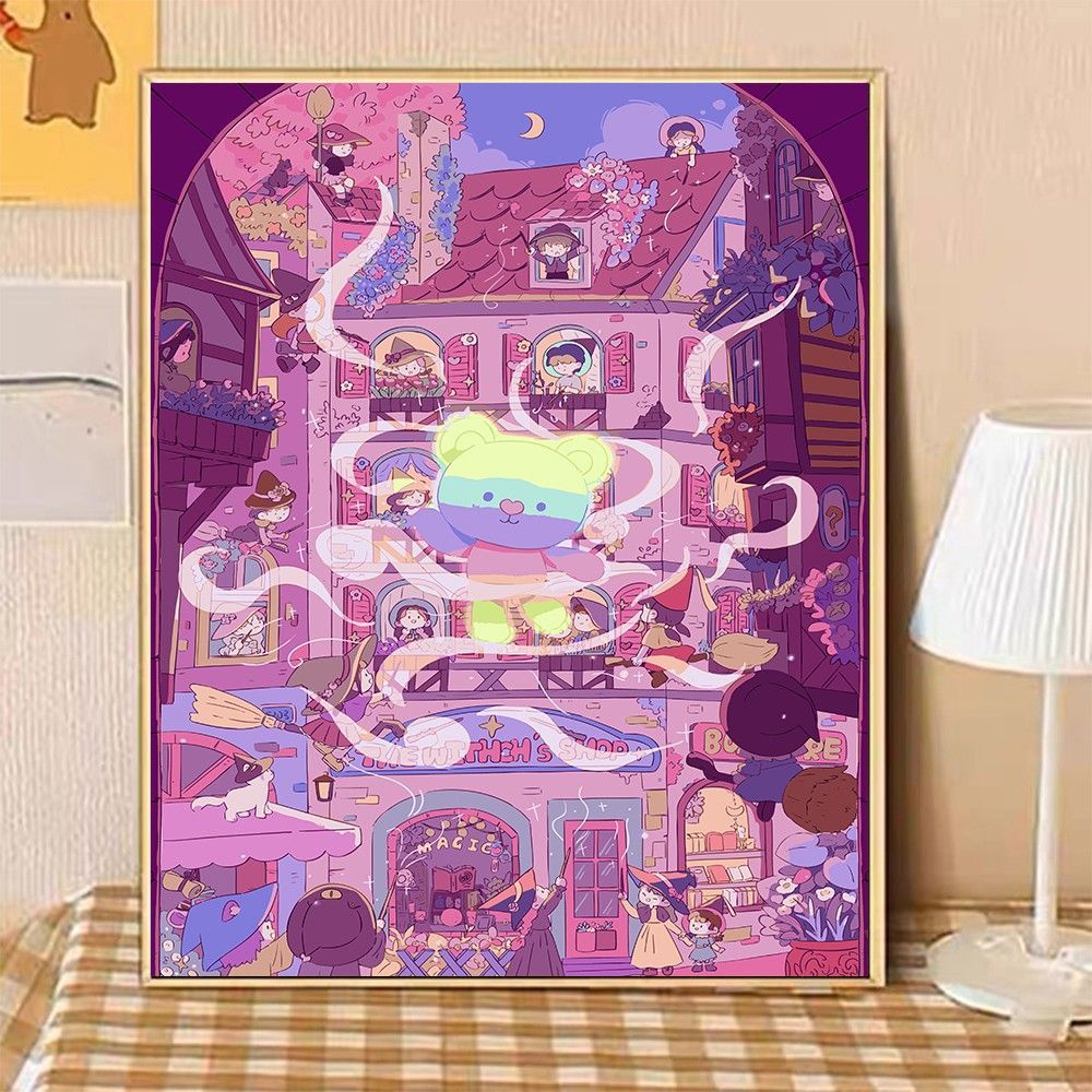 Cozy Home Illustration Canvas Art Stornfield