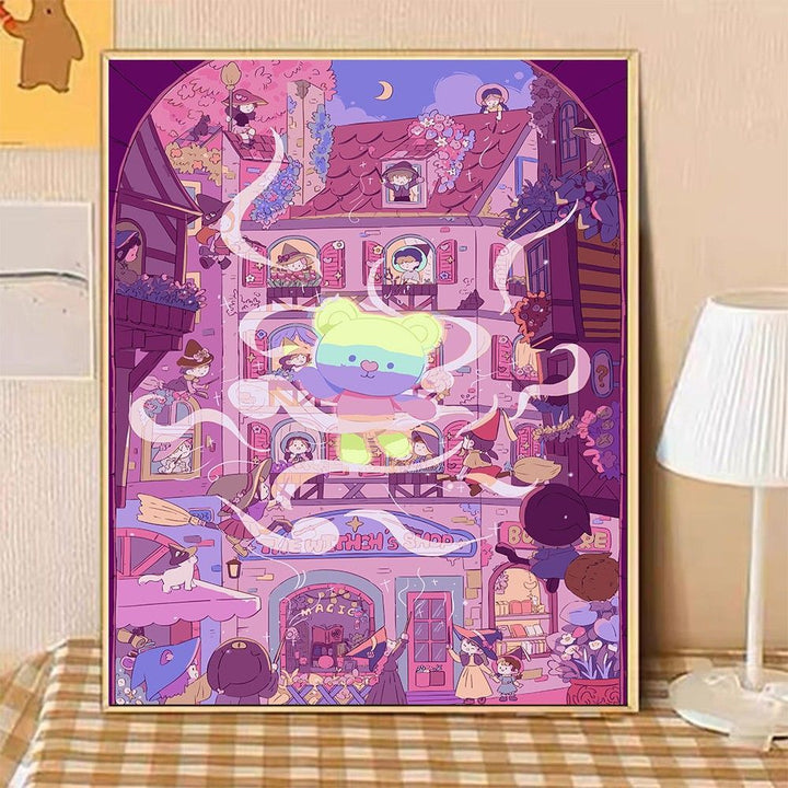 Cozy Home Illustration Canvas Art Stornfield