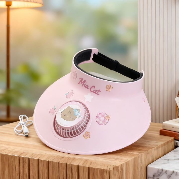 Ladies Cooling Sunshade with Integrated Fan Stornfield