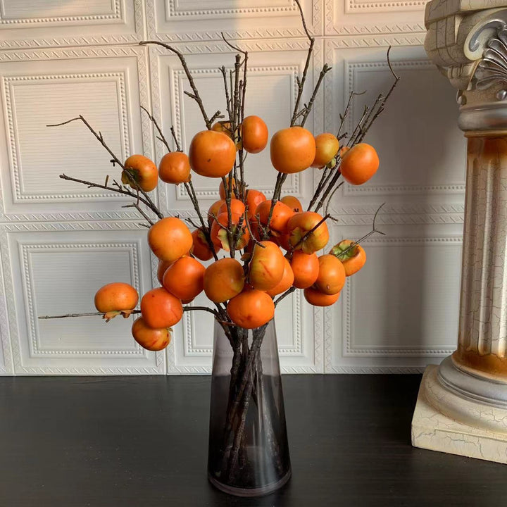 Decorative Artificial Persimmon Stem