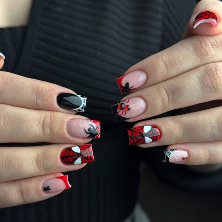 Spider-Themed Decorative Nail Art Stornfield