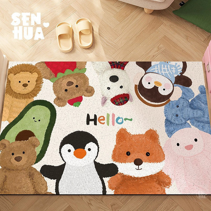 Cozy Cartoon Welcome Mat Stornfield