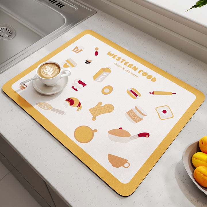 Geometric Patterned Kitchen Mat Stornfield