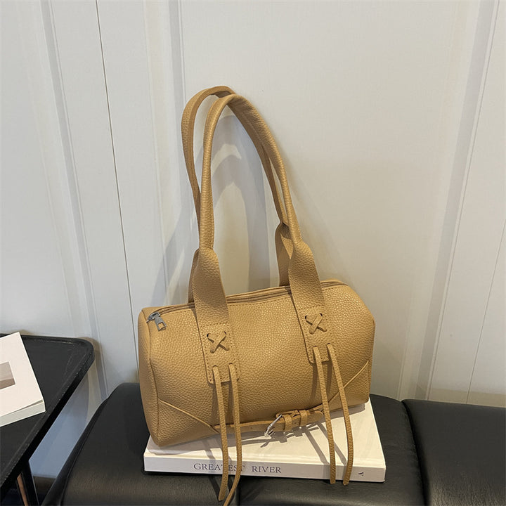 Modern Textured Handheld Satchel