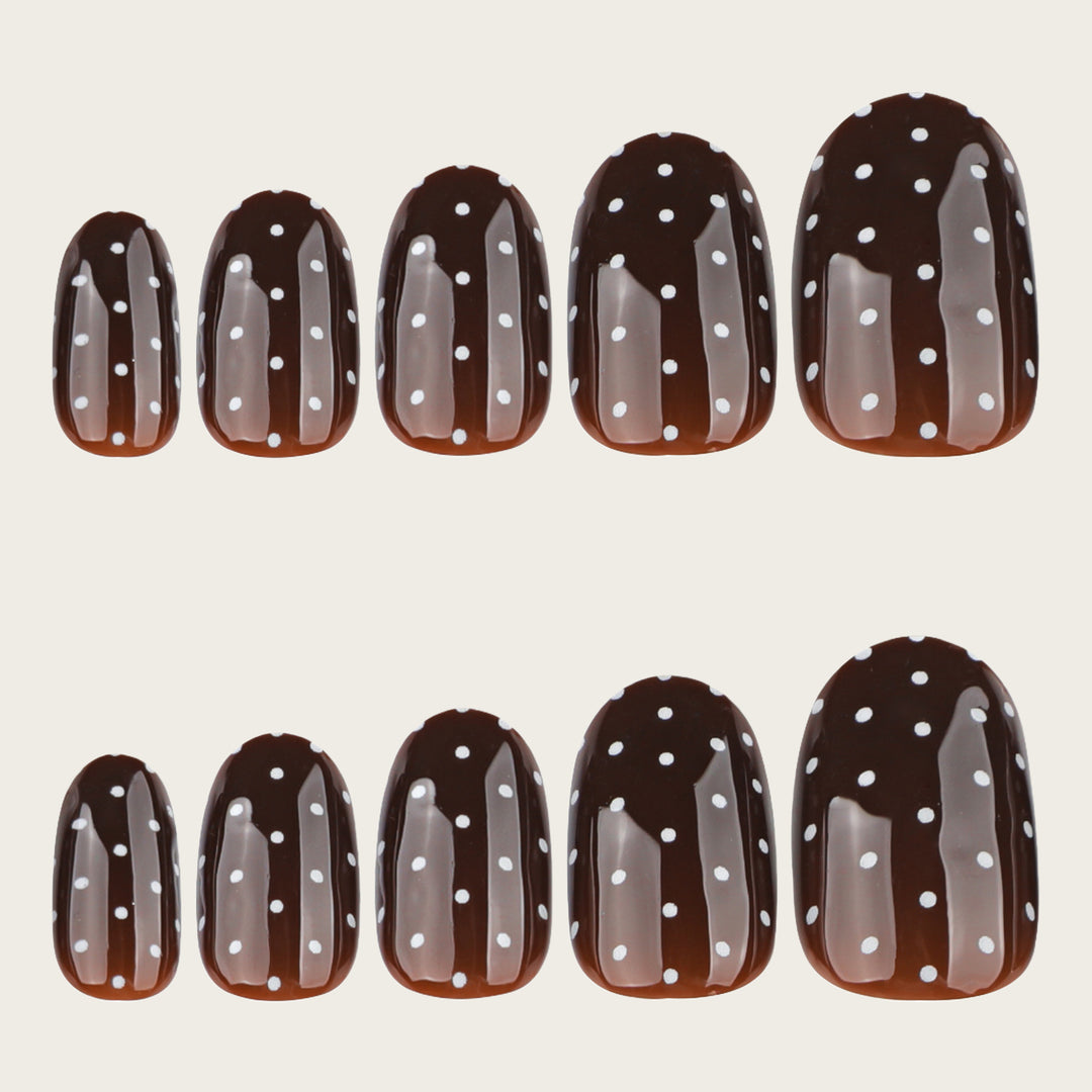Trendy Polka Dot Press-On Nails Stornfield