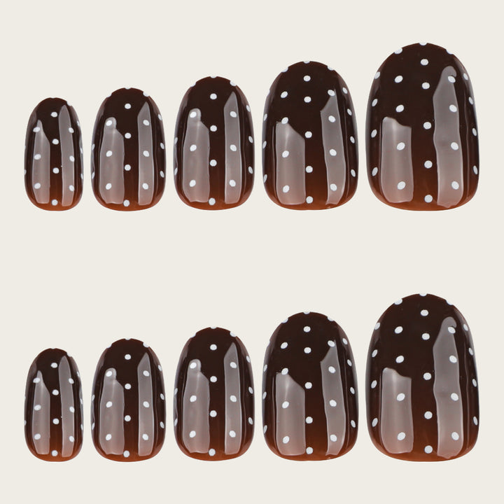 Trendy Polka Dot Press-On Nails Stornfield