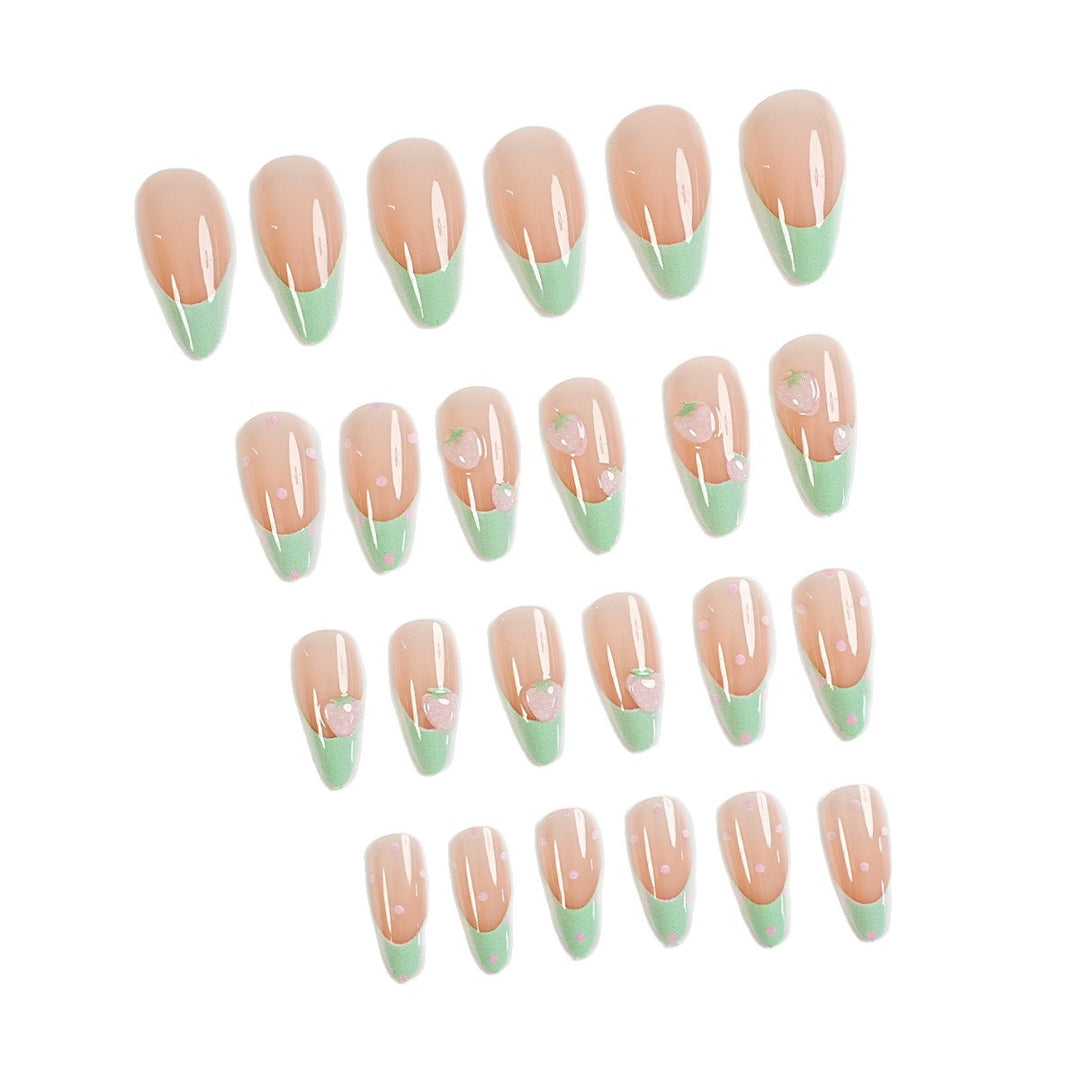 Artistic Press-On Nail Set with Accessories