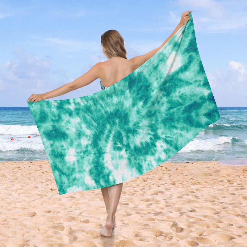 generously cut beach towel with TIE-DYE pattern Stornfield