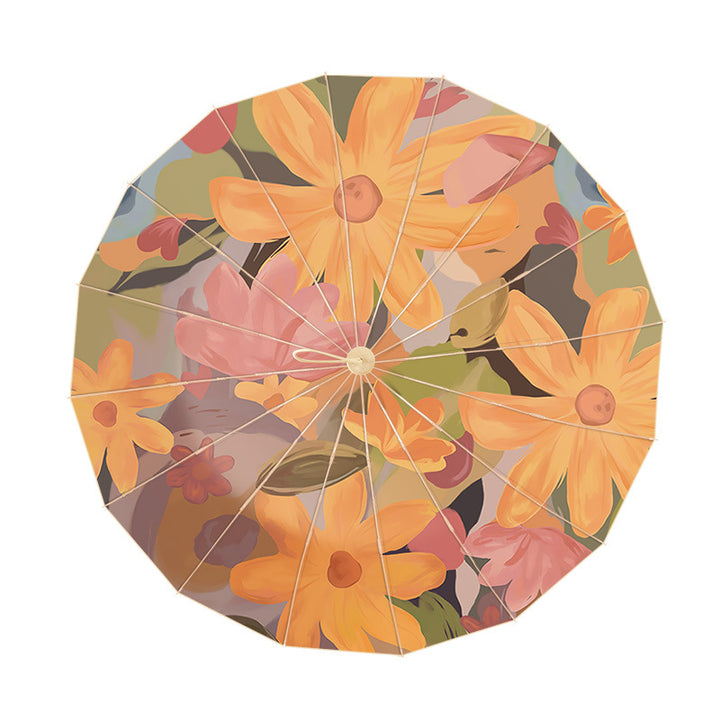 Ladies' sunshade in floral design Stornfield