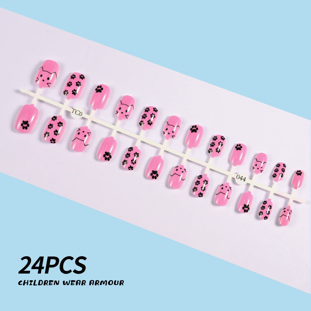 Children's Fun-Themed Press-On Nail Set Stornfield