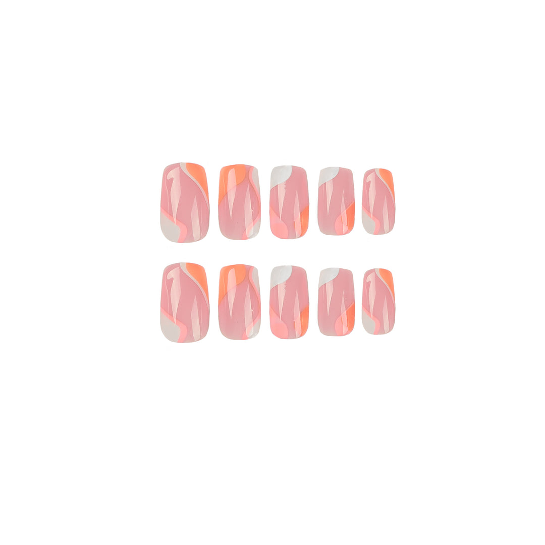 Elegant artificial nail extensions with modern gradient Stornfield