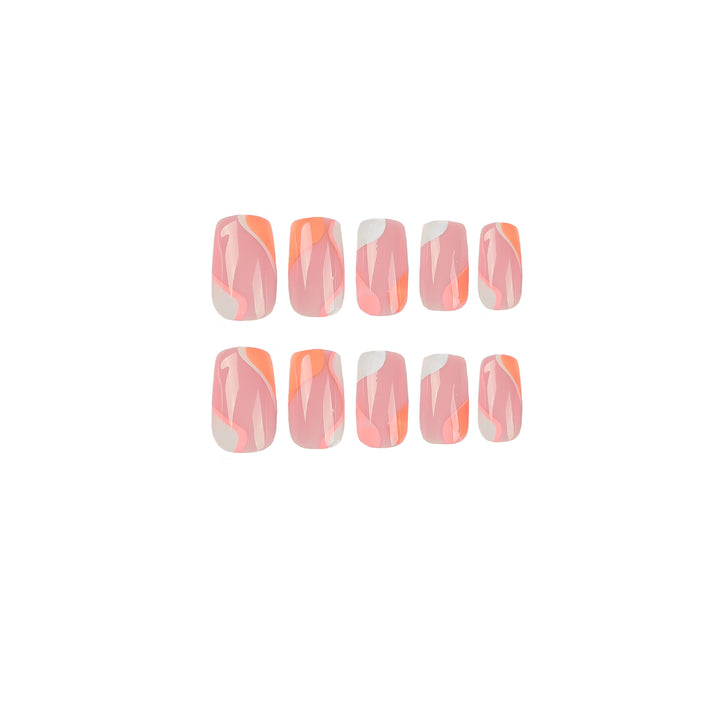 Elegant artificial nail extensions with modern gradient Stornfield