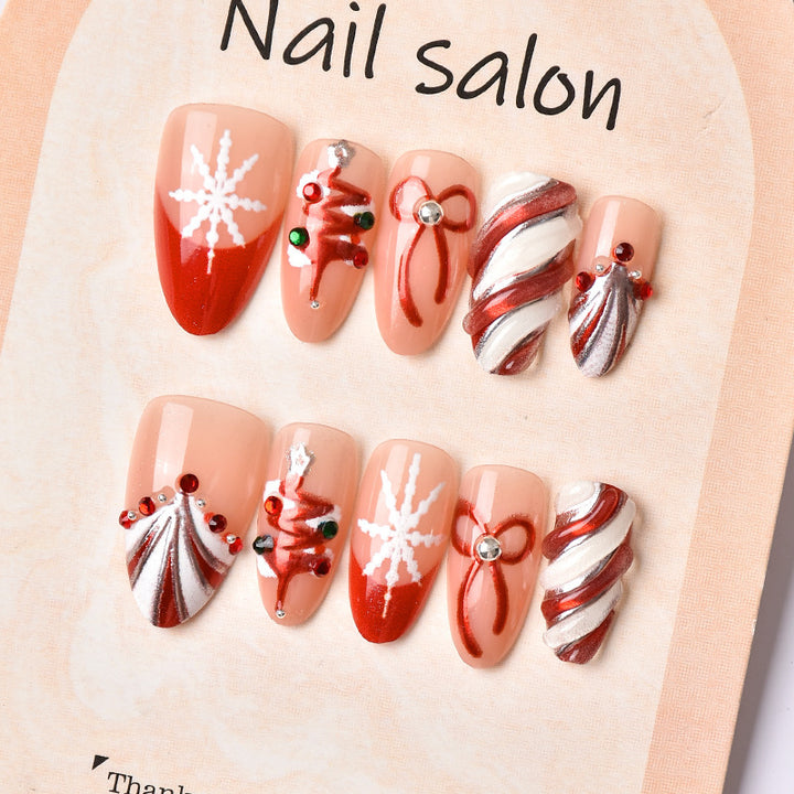 Premium Festive Themed Press-On Nail Set