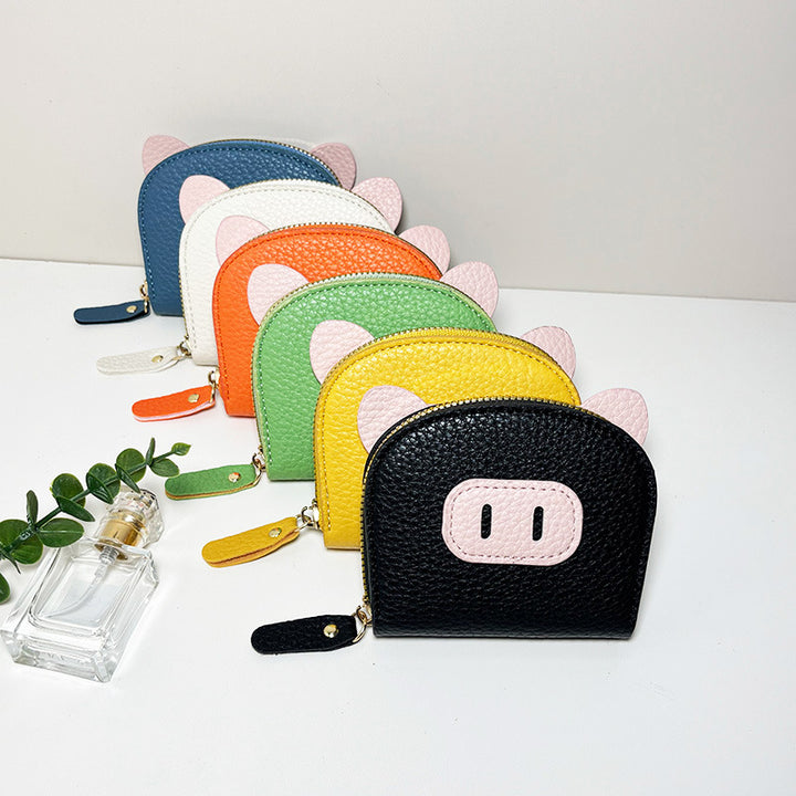 Playful Pig-Themed Coin Purse