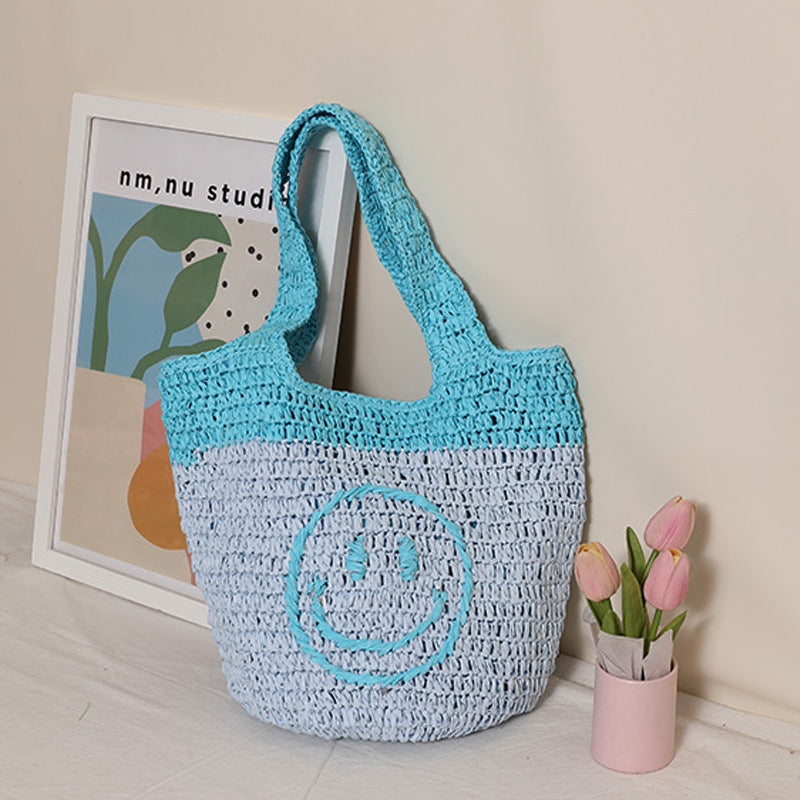 Hand-knotted shopping bag with casual design Stornfield