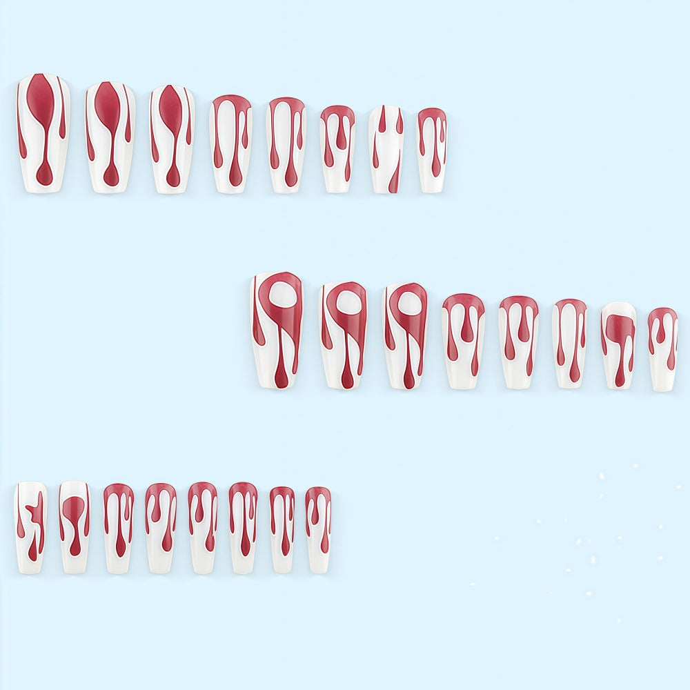 Creative drop design artificial nails Stornfield