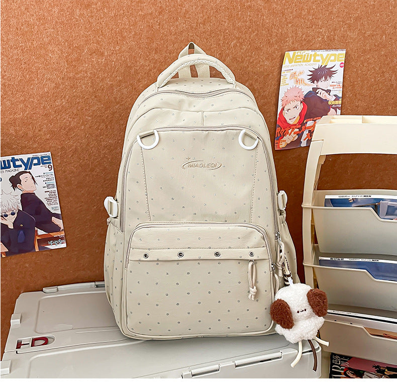 Stylish Multi-Pocket Backpack with Cute Accessories Stornfield