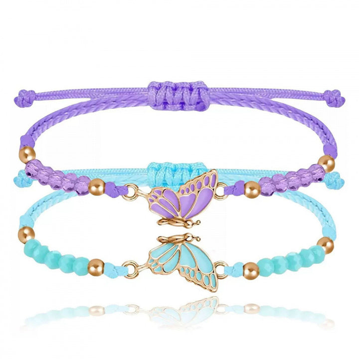 Butterfly Charm Necklace and Bracelet Set Stornfield