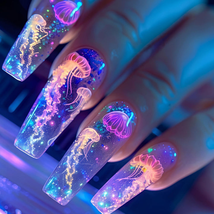 Creative 3D Art Nails with Ocean Motif Stornfield