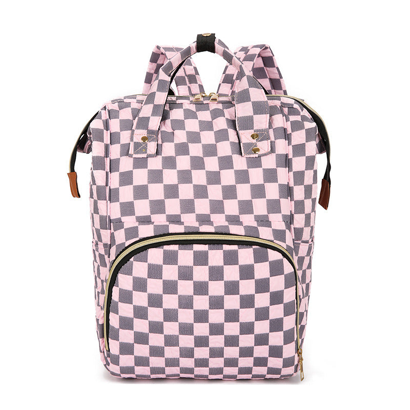 Checkered Patterned Backpack Stornfield
