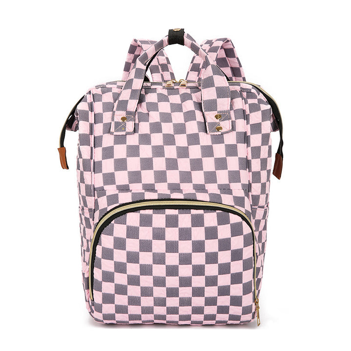 Checkered Patterned Backpack Stornfield