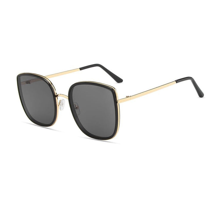 Women's modern square sunglasses with wide temples Stornfield