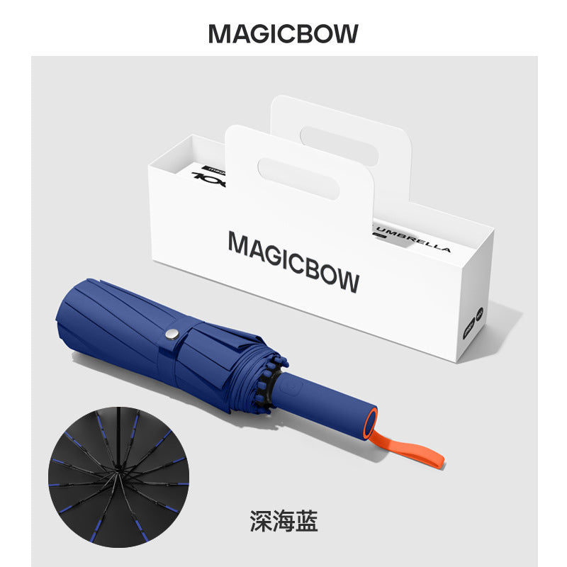 Ladies Automatic Folding Umbrella with Robust Design and Wind Resistance Stornfield